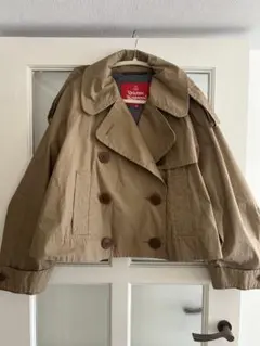 美品 ヴィヴィアンウエストウッド ショートトレンチコート 裏地オーブ総柄 M 2026年最新】Vivienne Westwood レディース トレンチコート