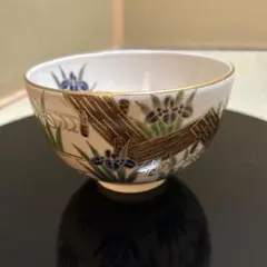 京焼 川添寿楽 抹茶茶碗　 茶道具　金彩 仁清風 伝統工芸品 京焼 川添寿楽 金彩色絵 宝尽くし 茶碗 抹茶碗 茶道具 0521M02 - メルカリ