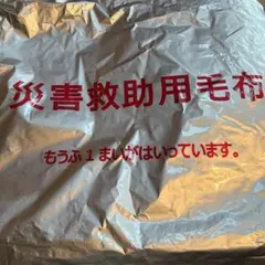 災害救助用毛布 1枚入り 防災用品
