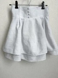 evelyn ホワイトツイートスカート