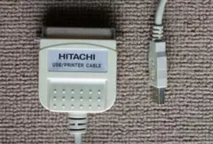 美品 HITACHI PC-AT1100 USB/セントロニクス36ピンケーブルのサムネイル