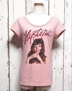 HYSTERIC GLAMOUR ガールプリント Tシャツ ピンク