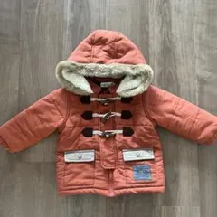 オレンジ ダッフルコート 【80cm】