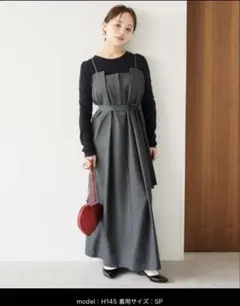 titivate田中亜希子コラボキャミワンピースブラックSP