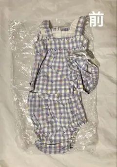 baby Gap チェック柄3点セット 80cm トップス　ボトム　ヘアアクセ