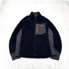 mont-bell フリースジャケット ロゴ刺繍 紺 モンベル　L