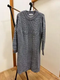 grove ニットワンピース グレー 長袖