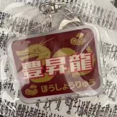 豊昇龍　鉄道ヘッドマーク風キーホルダー　大相撲ガチャ　大相撲カードおまけ付き