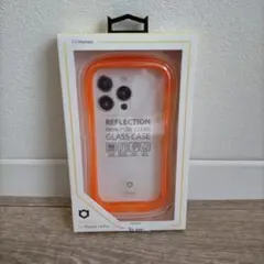 iFace Reflection 強化ガラス オレンジ iPhone14Pro