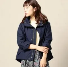 B&Y タイプライターブルゾン マウンテンパーカー　ネイビー