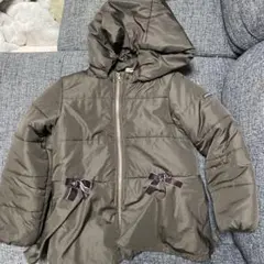 petit main ブラウンダウンコート 130cm