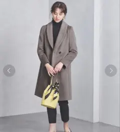 UNITED ARROWS ショールカラー ラップコート