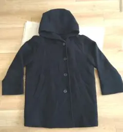 URBAN RESEARCH DOORS フード付きコート ネイビー