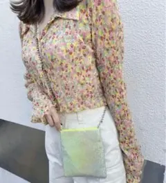 Casselini キャセリーニ メタルメッシュショルダー イエローのサムネイル