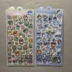 ボンボンドロップシール クーリア ねこねこボンボン わんわんボンボン