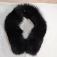 モディファイ　未使用に近い　ブラック ファー マフラー ティペット