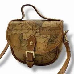 美品 PRIMA CLASSE プリマクラッセ 地図 総柄 バッグ ショルダー