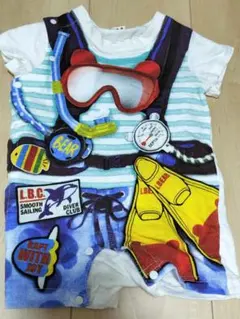 【LITTLE　BEAR　CLUB】 70 前開きカバーオール