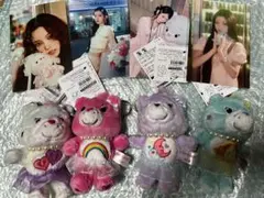 ILLIT✖️ケアベア　ソフトキーチェーン　ユナ・ミンジュ・モカ・イロハ