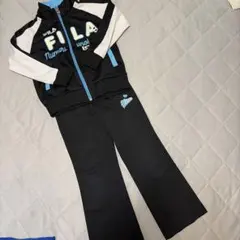 FILA キッズ ジャージ 上下セット 130 ブラック