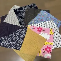 多色デザインの生地はぎれセット50枚（パッチワーク）B