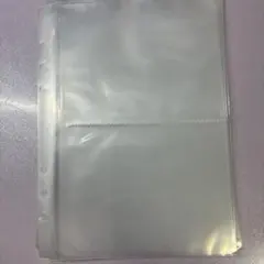 バインダー用 クリアポケット リフィル 4穴 2穴対応 10枚
