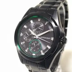 美品✨インディペンデント CITIZEN ブラック文字盤 グリーンライン 