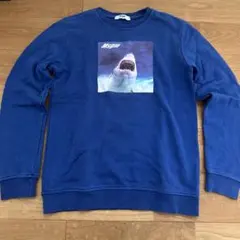 MSGM サメプリント トレーナー 青