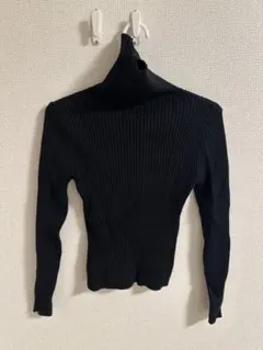 ブラック　タートルネックセーター Mサイズ