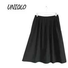 UNIQLO 【XL】 フレアスカート ゴムウエスト オフィスカジュアル 大きい