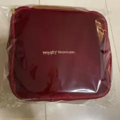 新品非売品　mysty woman ベロアポーチ　赤①