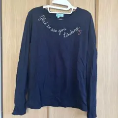 Lindsay 長袖カットソー LL ネイビー