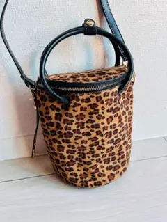 新品 アンビリオン カシュカシュ ヒョウ柄 ショルダー バッグ 2way