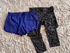 Nike ドライフィットショートパンツとレギンスセット Mサイズ