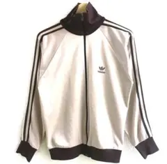デサント adidas アディダス ジャージ トラックジャケット ベージュ 茶