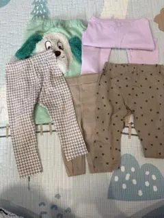 ベビーレギンスパンツ 5点セット 70 80 女の子 男の子まとめ売り韓国子供服