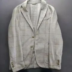 L.B.M. 1912 チェック柄ビジネスジャケット サイズ50
