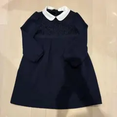 green label relaxing ポンチ襟付きワンピース 125cm