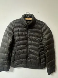 【美品】UNIQLO ユニクロ ウルトラライトダウンジャケット カーキブラック