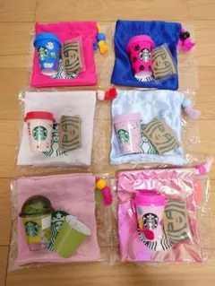 スターバックス　ミニギフトカップ　巾着　6点