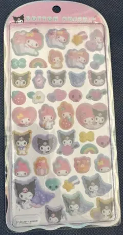 コットンパフィーシール　サンリオキャラクターズ