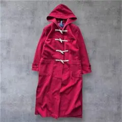 90ｓ ウール ロングダッフルコート レアカラー ヴィンテージ レッド Ｍ