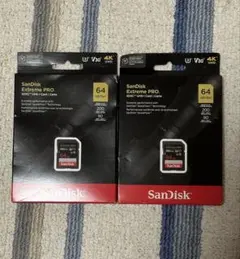 SanDisk Extreme PRO 64GB SDカード 2個セット
