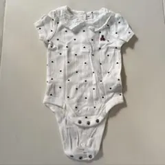 GAP ドット柄レース襟ロンパース
