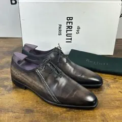極美品 廃盤60万 Berluti スカーズ スクリットレザーシューズ 7.5