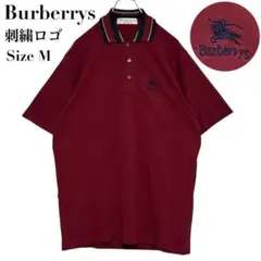 美品✨Burberrys バーバリー 半袖ポロシャツ 英国製 刺繍ロゴ L相当のサムネイル