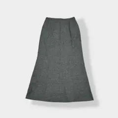 ensuite レナウン ウール カシミヤ ブレンド ロングスカート グレー 2