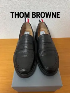 試着程度 THOM BROWNE トムブラウン ローファー サイズ9 27cm 試着程度 THOM BROWNE トムブラウン ローファー サイズ9 27cm - メルカリ