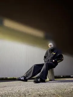 VISION 　ナイロンジャケット ブラック　ストリート