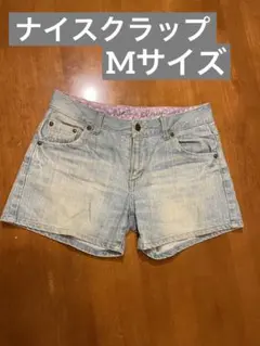 美品ナイスクラップ！爽やか可愛いショートパンツ　薄手デニム